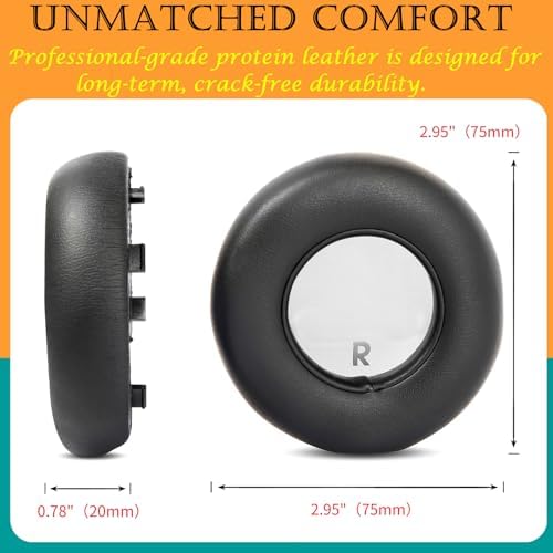 Transform Your JBL Club700 BT Experience with Premium Tai Zi Chang Qin Ear Pads – High-Quality Protein Leather Cushions for Optimal Comfort & Superior Noise Isolation – Effortlessly Compatible Replacement for Enhanced Sound Quality and Extended Listening Enjoyment
