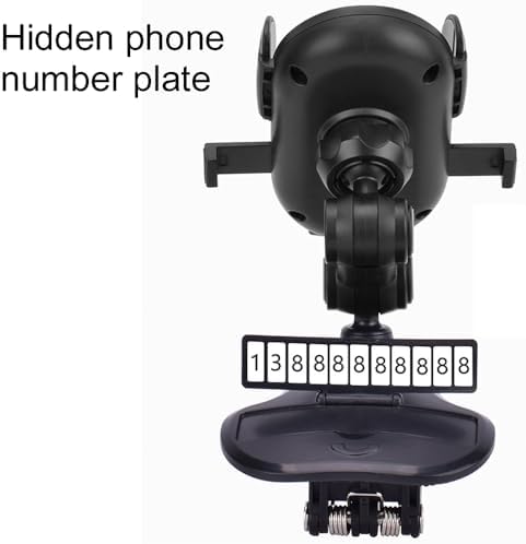 Revolutionary 360° Rotatable & Retractable Car Phone Holder – Adjustable Multifunctional Rearview Mirror Mount for All Mobile Devices with Secure Four-Clamp Design for Enhanced Safety and Convenience