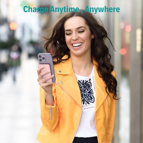 Ultra-Slim 6000 m Ah Portable Charger with Built-in Cables – Lightweight Fast Charging Power Bank for i Phone, Samsung, and Android Devices – Perfect Travel Companion for On-the-Go Power Solutions