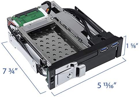 Kingwin Universal Hot Swap Mobile Rack for 2.5” & 3.5” SSD/HDD – Effortless Internal Tray-Less SATA Hard Drive Backplane Enclosure with 6 Gbps Support for SATA I/II/III & SAS I/II – Ultimate Flexibility and Enhanced Data Transfer Speed for Efficient Storage Management