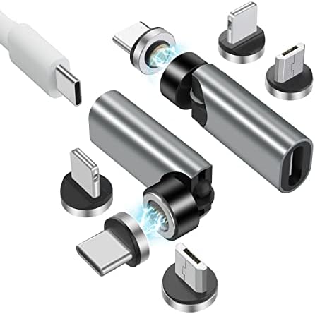 Revolutionize Your Charging with 540° Rotate Magnetic Charging Cables – 6.6 ft, 3-Pack, Universal Compatibility for USB Type C & Micro USB Devices, Fast Charging & 480 Mbps Data Transfer for Effortless Connectivity
