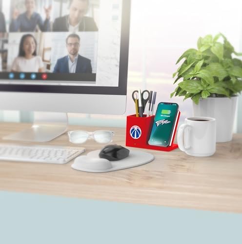 SOAR Smart Wireless Charger & Stylish Desktop Organizer – Fast 10 W Charging for Qi-Enabled Devices, Clutter-Free Workspace Solution with Built-in Storage and Safety Features
