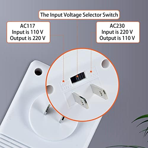 Compact 50 W Dual Voltage Converter for Global Travelers – Step-Up & Step-Down Power Adapter for Safe Use of 110 V/120 V to 220 V/240 V Electronics – Fast Charging, Lightweight Design with Universal Compatibility – Essential Flylin Accessory for Effortless International Device Management