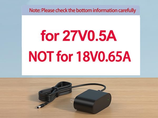 VHBW 27 V High-Performance Massage Gun Charger – Reliable AC Adapter for Sharper Image Powerboost Models 1011666, 1013002, 1012667, 1013983 & 1013985 – 6 FT Durable Deep Tissue Massager Power Cord for Optimal Charging & Enhanced Wellness – Non-Compatible with 18 V Devices