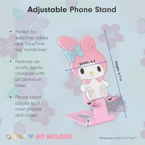 Sonix x Sanrio Character Phone Stand | Adjustable Cell Phone Holder, Desk Stand, Dock | Hello Kitty Classic – Enhanced Compatibility and Speed