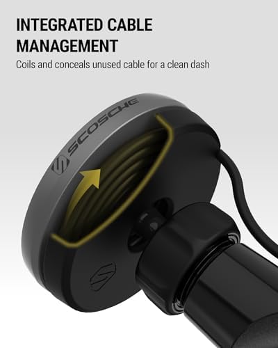 Scosche Qi2 Mag Safe Car Mount with 15 W Wireless Charging – Premium Magnetic Phone Holder for Dashboard & Windshield, Fast USB-C Charger Included, Compatible with i Phone 12-16 – Ultimate Convenience & Durability for Tech-Savvy Drivers