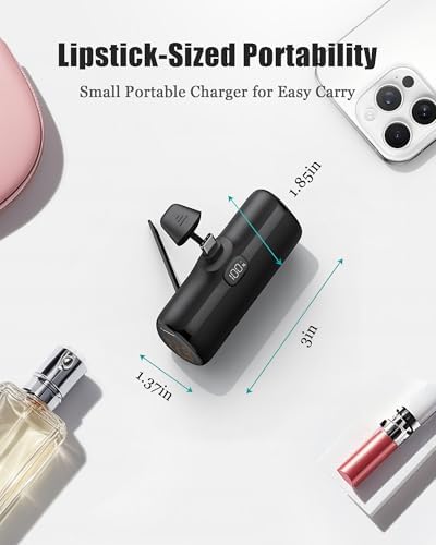 Ultra-Compact 5000 m Ah Mini Power Bank – 20 W Fast Charging Portable Charger for i Phone & Android – Lightweight Travel Essential with PD Compatibility & Smart Protection – Perfect for Short Trips, Camping, and Everyday Use