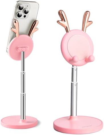 Cell Phone Stand,Angle Height Adjustable Cell Phone Stand for Desk,Cute Rabbit Phone Holder Stand for Desk, Compatible with All Mobile Phones, Tablets(4-10in) (Green) – Enhanced Compatibility and Speed