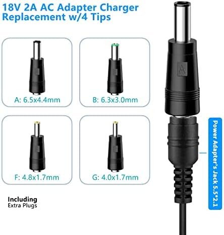 Universal 18 V DC Adapter Charger for Altec Lansing Mix 2.0, Rockbox XL IMW999 & Brookstone Big Blue Studio Speaker – 2 A AC Power Supply for Reliable Performance and Seamless Compatibility – Elevate Your Audio Experience with Fast Charging Solutions