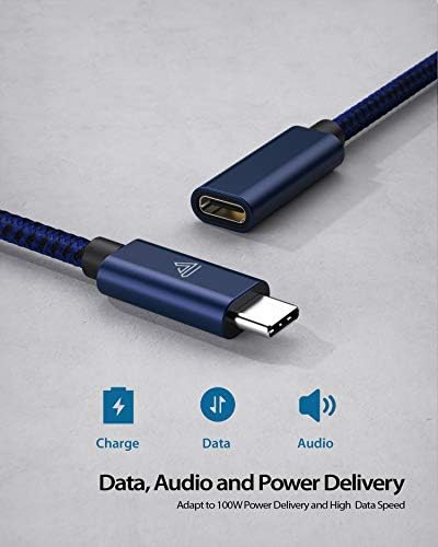 High-Speed USB C Extension Cable (20 Gbps Data Transfer, 240 W Fast Charging, 3.3 Ft) – USB 3.2 Type C Male to Female Adapter for i Phone 16, Pixel, PSVR2, Mac Book Air/Pro, and Dell XPS – Optimal Versatility & Enhanced Performance in a Sleek Red Design