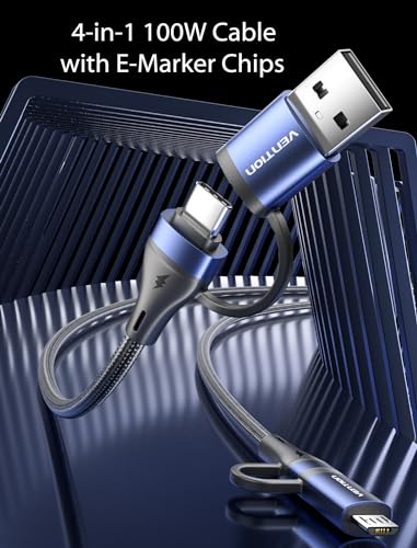 ULTIMATE 3 FT USB C to USB A Charging Cable – PD 100 W Fast Charge for Kindle & Android Devices – Versatile Multi-Device Compatibility with High-Speed Data Transfer – Durable & Portable Design for Everyday Use