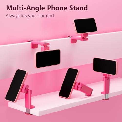 MiiKARE Airplane Travel Essentials Magnetic Phone Holder, Universal Handsfree Phone Mount for Flying with 360 Degree Rotation, Travel Must Haves Phone Stand for Desk, Tray Table, Black – Enhanced Compatibility and Speed