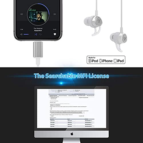 High-Performance Lightning Earbuds with Magnetic Design – MFi Certified Sports Headphones for i Phone 14/13/12/11/Pro Max/Xr/Xs Max/X – Noise-Isolating In-Ear Earphones with Built-in Microphone for Ultimate Workout Experience – Secure Fit and Premium Sound Quality