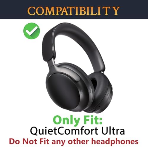 Transform Your Listening Experience with SOULWIT Replacement Earpads for Bose Quiet Comfort Wireless Headphones – Luxurious Ultra-Soft Protein Leather Cushions with Advanced High-Density Noise Cancelling Foam in Elegant Sandstone – Maximum Comfort, Superior Sound Isolation, and Effortless Installation for Extended Headphone Lifespan
