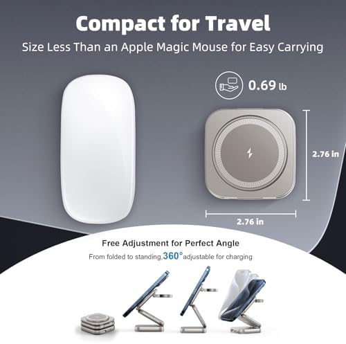 Revolutionize Your Charging Experience with AC Island 5-in-1 Portable Travel Wireless Charger – Fast 15 W Magnetic Stand for i Phone 16/15/14/13, Apple Watch & Air Pods, Includes 35 W Adapter, Ideal for On-the-Go Lifestyle and Enhanced Compatibility