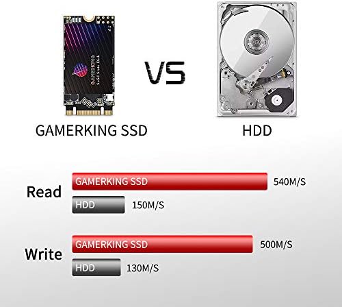 Transform Your Computing with GAMERKING 120 GB m SATA SSD – Lightning-Fast Internal Solid State Drive for Desktops and Laptops, SATA III 6 Gb/s for Superior Speed and Reliability