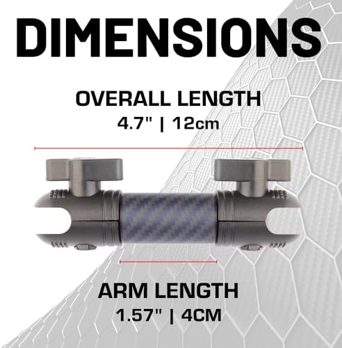 Revolutionize Your Drive with the Bulletpoint Dash Mount – 4.7″ Adjustable Arm for i Phone & Android Smartphones, Built with Carbon Fiber & Kevlar for Ultimate Durability, Compatible with 20 mm Ball Mounts – Effortless Access to Navigation & Calls