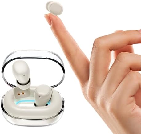 Invisible Mini Bluetooth Earbuds for Small Ears – Ultra-Discreet Wireless Headphones for Seamless Comfort at Work and Sleep – Advanced Pairing with Enhanced Device Compatibility – Ideal for Professionals Seeking Hidden Audio Solutions and All-Day Wear – Lightweight Low-Profile Design Perfect for Active Lifestyles