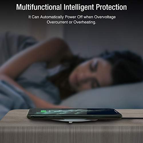 TOZO 2025 Ultra-Fast 15 W Wireless Charging Pad – Effortless Qi-Compatible Charger for i Phone 16 Series & Samsung Galaxy S24/S23/S22 – Sleek, Portable Design for Home & Office Use – High-Speed Power Solution for Modern Devices