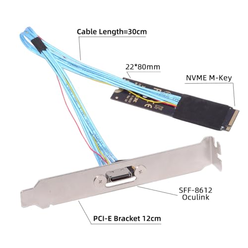 Unlock Blazing Fast Data Transfers with cablecc PCI-E 3.0 M.2 M-Key to Oculink SFF-8612/SFF-8611 Host Adapter – Perfect for Gamers & Creators Seeking Ultimate NVMe SSD Performance. Experience unparalleled speed and compatibility with this high-performance adapter engineered for M.2 NVMe SSDs in the 2260 form factor. The cutting-edge Oculink SFF-8612 and SFF-8611 connections ensure robust data transmission for seamless gaming and content creation. Enjoy hassle-free installation and a durable design that stands up to daily demands, making this essential upgrade a must-have for any advanced computing setup. Whether you’re enhancing your workflow or building the ultimate gaming rig, this PCI-E 3.0 adapter guarantees enhanced performance and reliability. Elevate your data storage capabilities today and discover the difference this premium internal SSD accessory can make in your system’s efficiency and speed. Don’t compromise on quality—transform your digital experience with the cablecc Oculink Host Adapter now!