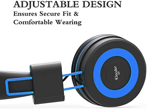 ELECDER i37 Foldable Kids Headphones – Lightweight, Adjustable On-Ear Wired Headphones in Vibrant Peach/Purple for School, Travel & Home Learning – Perfect Audio Companion for Young Learners & Teens with Comfortable Fit and Universal Device Compatibility