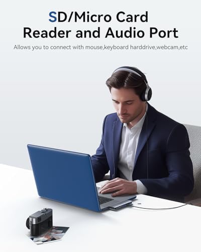 Transform Your Workspace with the Ultimate 9-in-1 USB C Hub Multiport Adapter for Mac Book Pro & Air – High-Speed 4 K HDMI Output, 100 W Power Delivery, and Effortless Connectivity for i Pad Pro, i Mac, and More – Enhance Productivity with 5 USB Ports and SD/TF Card Reader for Seamless Data Transfer and File Access