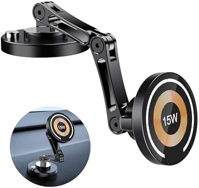 Revolutionary ZBF Magnetic Smartphone Holder for Cars – 360° Rotating Dashboard & Windshield Mount for Enhanced Hands-Free Navigation – Secure Magnetic Grip Ideal for i Phone 16/15/14/13 Pro Max and All Smartphones – Effortless Installation & Sleek Design for Ultimate Driving Convenience