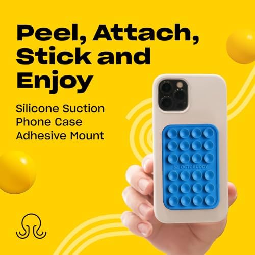 Effortless Hands-Free Silicone Suction Phone Mount – Ideal for Capturing Selfies & Videos on the Go, Compatible with i Phone & Android – Stylish Baby Blue Jay Design for Secure Grip and Portability – The Ultimate Accessory for Content Creators and Live Streamers