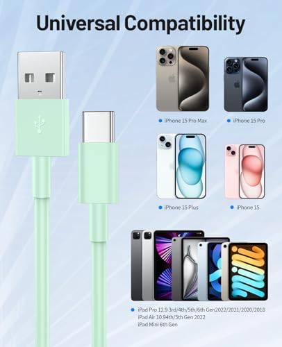 Enhance Your Driving Experience with the 3-Pack MFi Certified Car Play Cable for i Phone 15/16 Series – 6 FT Fast Charging & Durable USB-C Connection for Effortless Navigation and Hands-Free Communication