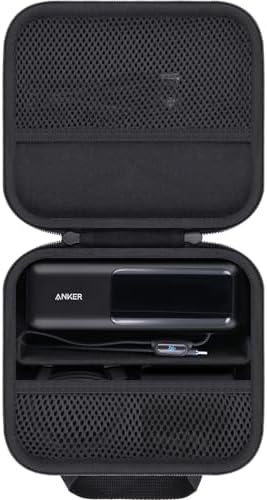 Premium Hard Travel Case for Anker 25,000 m Ah Laptop Power Bank – Shockproof, Water-Resistant Protection with Accessory Storage – Tailored for Anker Zolo A1695 Charger – Compact, Lightweight Design for Ultimate Portability and Organization – Securely Holds Power Bank and Cables for Travel and Daily Use – Ideal Storage Solution for On-the-Go Power Needs – Durable, Stylish Black Case for Enhanced Longevity and Safety – Keep Your Anker Power Bank in Pristine Condition During Adventures and Commutes – Travel Ready with Comfortable Wrist Strap for Easy Carrying – Perfect for Protecting Your High-Capacity Power Bank from Drops, Dust, and Scratches – Accessory Mesh Pocket for Convenient Storage of i Phone Charger and Cables – Designed for Maximum Functionality and Compatibility for Anker 25000 m Ah Laptop Chargers.