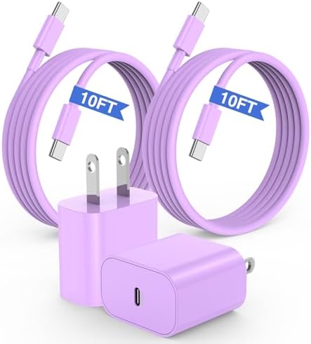 20 W USB-C Fast Charger for i Phone 16/15 Series & i Pad – 6 ft Type C to C Cable, High-Speed Wall Adapter for Optimal Performance, Compact & Durable Power Solution for Apple Devices – Experience Rapid Charging Anywhere