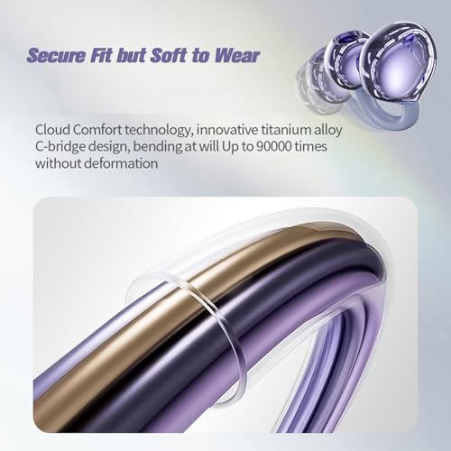 Revolutionary Bone Conduction Bluetooth Earbuds – Lightweight Clip-On Headphones for Active Lifestyles, Perfect for Sports and Outdoor Adventures – Sweatproof, Open Ear Design for Enhanced Comfort and Safety – Stay Aware While Enjoying Premium Sound Quality – Ideal for Commuters, Joggers, and Fitness Enthusiasts – Effortless Wireless Connectivity with Fast Pairing for Uninterrupted Listening – Durable and Portable for Everyday Use – Elevate Your Audio Experience with Innovative Technology that Combines Style and Functionality.