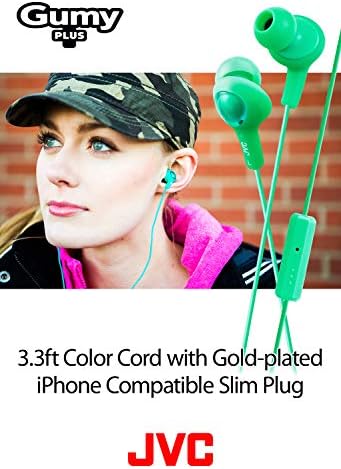 JVC HAFR6 B Gumy Plus Earbud Headphones – Premium Sound, Comfort & Versatile Compatibility in Sleek Black Finish for Everyday Use