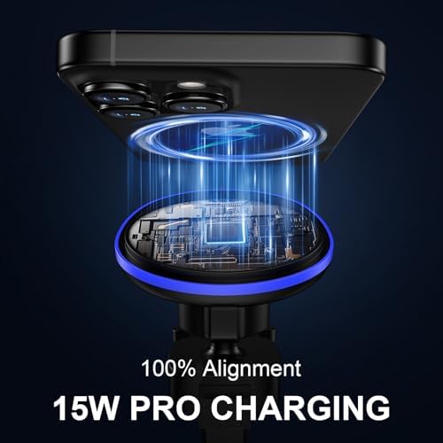 Revolutionary Magnetic Car Mount Wireless Charger for Samsung Galaxy S25 Series & i Phone 16 Models – 15 W Fast Charging, Secure Magnetic Hold, and Sleek Design for Ultimate Convenience on the Road