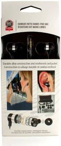 GOgroove Audi OHM HF Earbud Headphones – Superior Noise Isolating In-Ear Earphones with Deep Bass, Ergonomic Fit & Comfortable Gel Tips for All-Day Use – Perfect for Music Lovers, Commuters & Fitness Enthusiasts