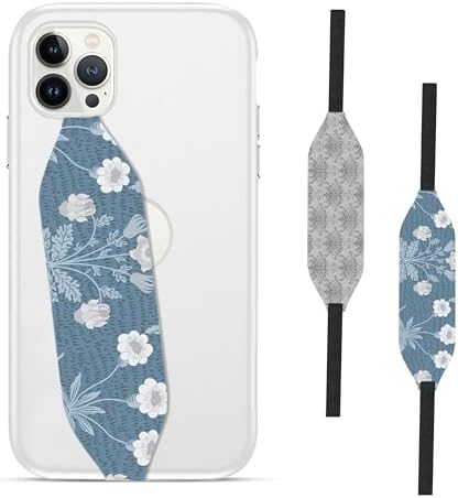 Floral Lace Anti-Slip Phone Grip Strap Set – Customizable Detachable Holder for Enhanced Smartphone Security, Reversible Design for Personalized Style, and Effortless Wireless Charging Compatibility – Elevate Your Daily Mobile Experience with Fashion and Functionality