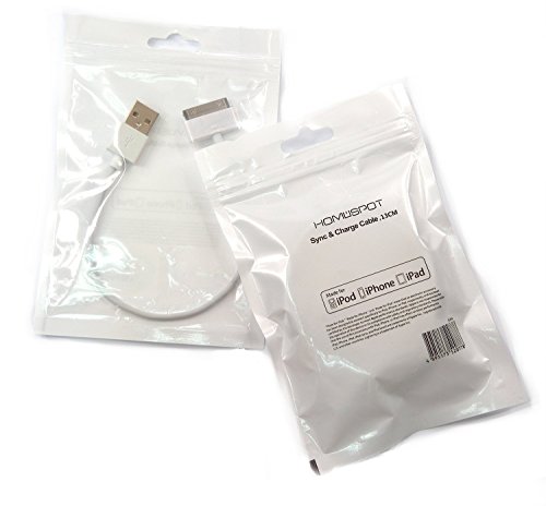 Compact 30-Pin MFi Certified Charger Cable for i Phone 4/4 S, i Pad 1/2/3, i Pod Touch/Nano – 8-Inch Short USB Charging Cord (2-Pack) – Enhanced Portability, Speed, and Durability for On-the-Go Charging Solutions