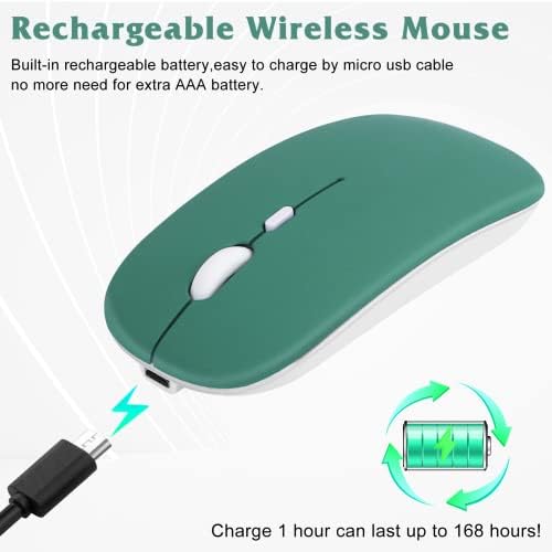 Ergonomic Rechargeable Wireless Mouse for Samsung Galaxy Tab and More – Dual 2.4 GHz & Bluetooth Connectivity, Sleek Onyx Black Design for Laptops, PCs, i Pads, and Android Tablets – Ultimate Comfort & Portability for Enhanced Productivity