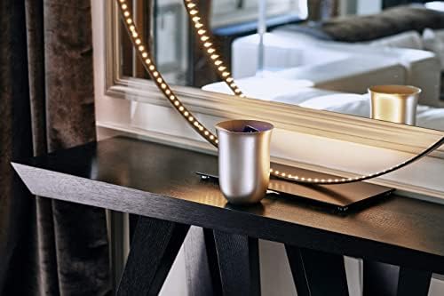 Lexon OBLIO QI Wireless Charger & UV Sanitizer Station – Fast 10 W Charging & Germ-Free Protection in Stylish Dark Blue Design for Enhanced Device Care and Efficient Power Management