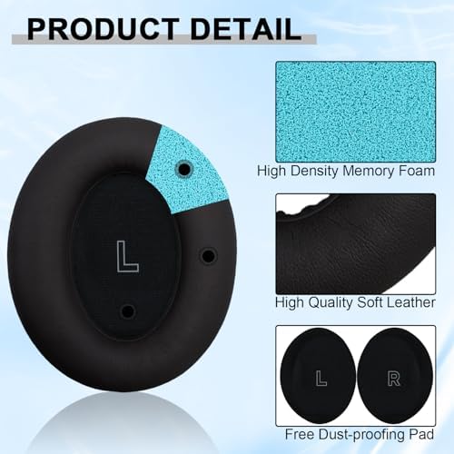 Upgrade Your Listening Experience with Premium Ear Cushions for Bose Quiet Comfort Ultra Wireless Headphones – Luxurious Memory Foam Ear Pads for Optimal Comfort, Superior Sound Isolation, Effortless Installation, and Sturdy Design in Elegant White – Ideal Accessories for Audiophiles and Content Creators