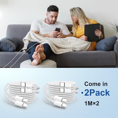 USB C to C Charging Cable 10ft, 60W Fast Type C to C Charger Cord Long for Apple iPhone 15 Pro Max/16 Pro/15 Plus/15 Pro, MacBook Pro 2021/2020/2019/2018,iPad 12.9/11 inch/Mini/Air 5/4,Samsung-Red – Enhanced Compatibility and Speed