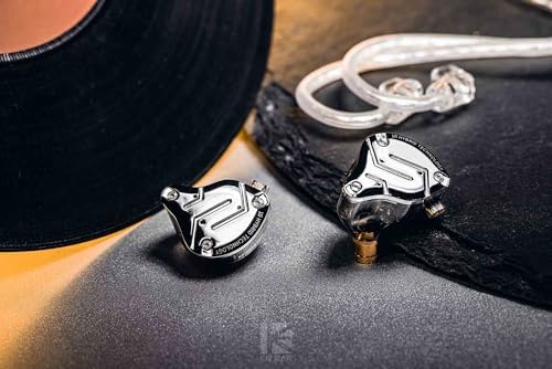 KZ ZS10 PRO Gaming Earbuds – Advanced In-Ear Monitors with 4 Balanced Armature + 1 Dynamic Driver for Exceptional Sound Clarity, Customizable Detachable Cable for Personalized Setup, Ergonomic Comfort for Long Gaming Sessions, Integrated Microphone for Crystal-Clear Communication, Sleek Matte Black Finish for Enhanced Durability – Transform Your Gaming and Music Listening Experience