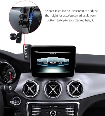 Premium 360° Rotating Phone Holder for 2015 Mercedes Benz GLA/CLA-Class – 5.8″ Screen Auto Mount for Effortless Navigation & Hands-Free Communication – Stylish and Easy-to-Install Car Accessory for Enhanced Safety and Driving Comfort