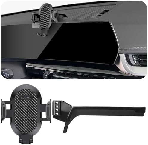 BMW X2 2022-2023 Car Phone Holder with Integrated Glasses Case – Secure Mount for 10.25-Inch Screens, Perfect for Thick Cases & Hands-Free Navigation, Compatible with 4.7 to 7-Inch Phones, Effortless Installation & Durable Design for Enhanced Driving Experience