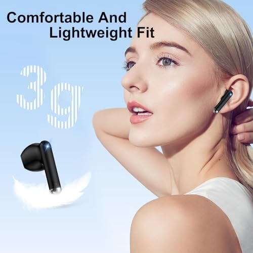 Premium Bluetooth Wireless Earbuds for Samsung Galaxy S25 Ultra & i Phone 15/16 – IP7 Waterproof, 60-Hour Battery Life, LED Power Display, Noise-Cancelling In-Ear Headphones with Built-in Microphone for Unmatched Sound Quality and Comfort