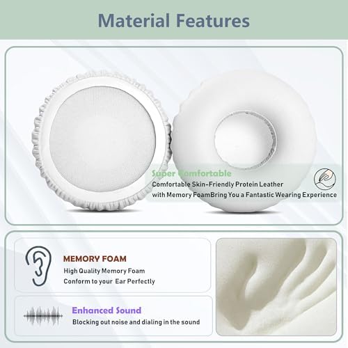 Revolutionize Your Audio Experience with Premium Memory Foam & Protein Leather Earpads for Jabra REVO Wireless Headphones – Superior Replacement Cushions for Unmatched Comfort and Sound Enhancement