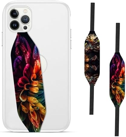 Floral Lace Anti-Slip Phone Grip Strap Set – Customizable Detachable Holder for Enhanced Smartphone Security, Reversible Design for Personalized Style, and Effortless Wireless Charging Compatibility – Elevate Your Daily Mobile Experience with Fashion and Functionality