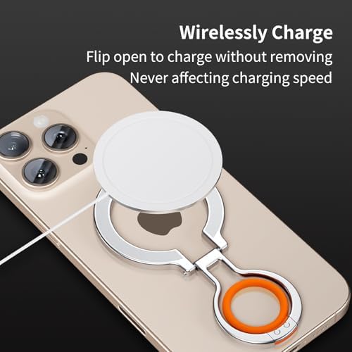 Mag Safe Universal Phone Grip & Kickstand for i Phone 12-16 Pro Max – Versatile Double-Sided Magnetic Holder for Secure Handling & Hands-Free Viewing in Gym, Kitchen & Beyond – Sleek Black Silicone Design for Stylish Convenience and Optimal Performance