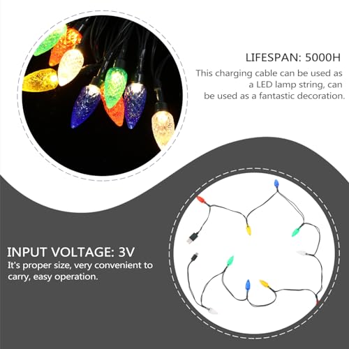 Elevate Your Charging Experience with 2 pcs Multicolor LED USB Charging Cable – Perfect for Festive Décor and Fast Device Powering for Christmas, Valentine’s Day, and Gatherings – Enhanced Compatibility, Durable Design, and Ambient Glow