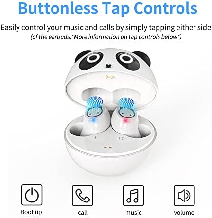 Adorable Kids’ Wireless Earbuds with Bluetooth 5.0 – Waterproof Sport Stereo Earphones for Seamless Connectivity and Enhanced Audio Experience – Perfect for Music, Gaming, and Learning on i Phone/Android – Fun, Durable Design with Noise Reduction and Built-in Mic